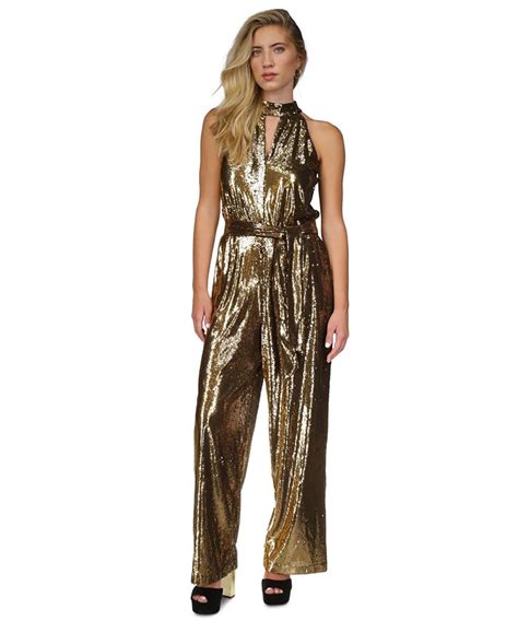 michael kors jumpsuit outlet|michael kors embellished halter jumpsuit.